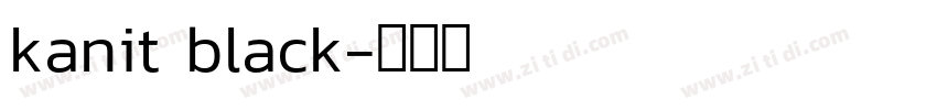 kanit black字体转换
